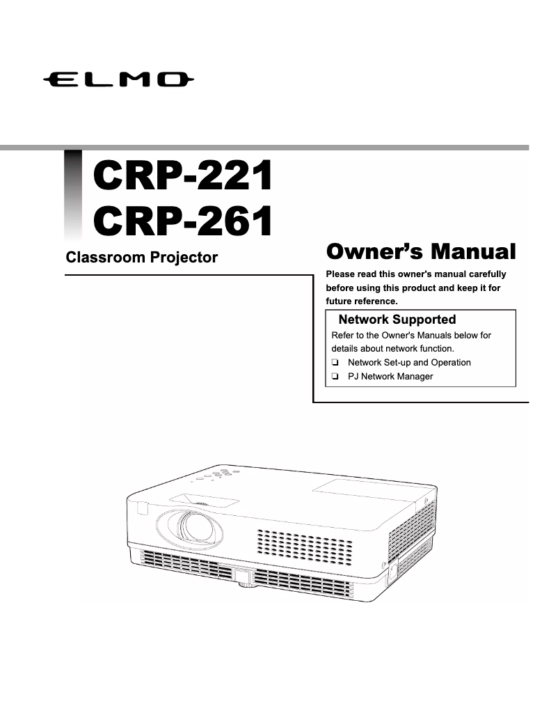Imagen de la primera página del manual del dispositivo CRP-261