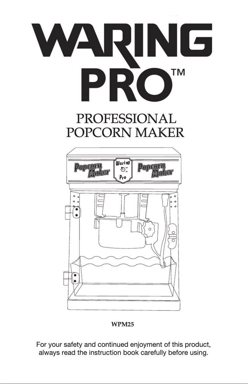 Página 1 del manual Manual de usuario Waring Pro WPM25