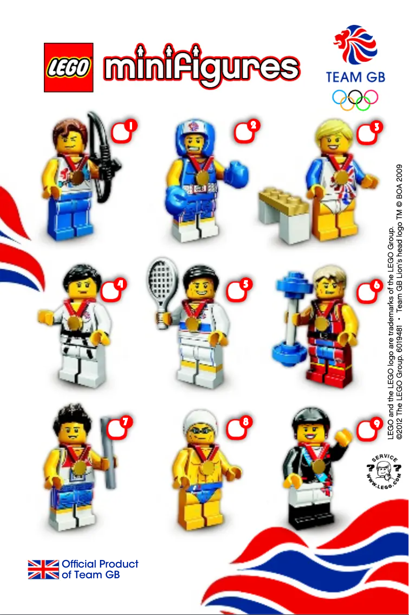 Página 1 del manual Manual de usuario Lego Team GB LEGO® Minifigures