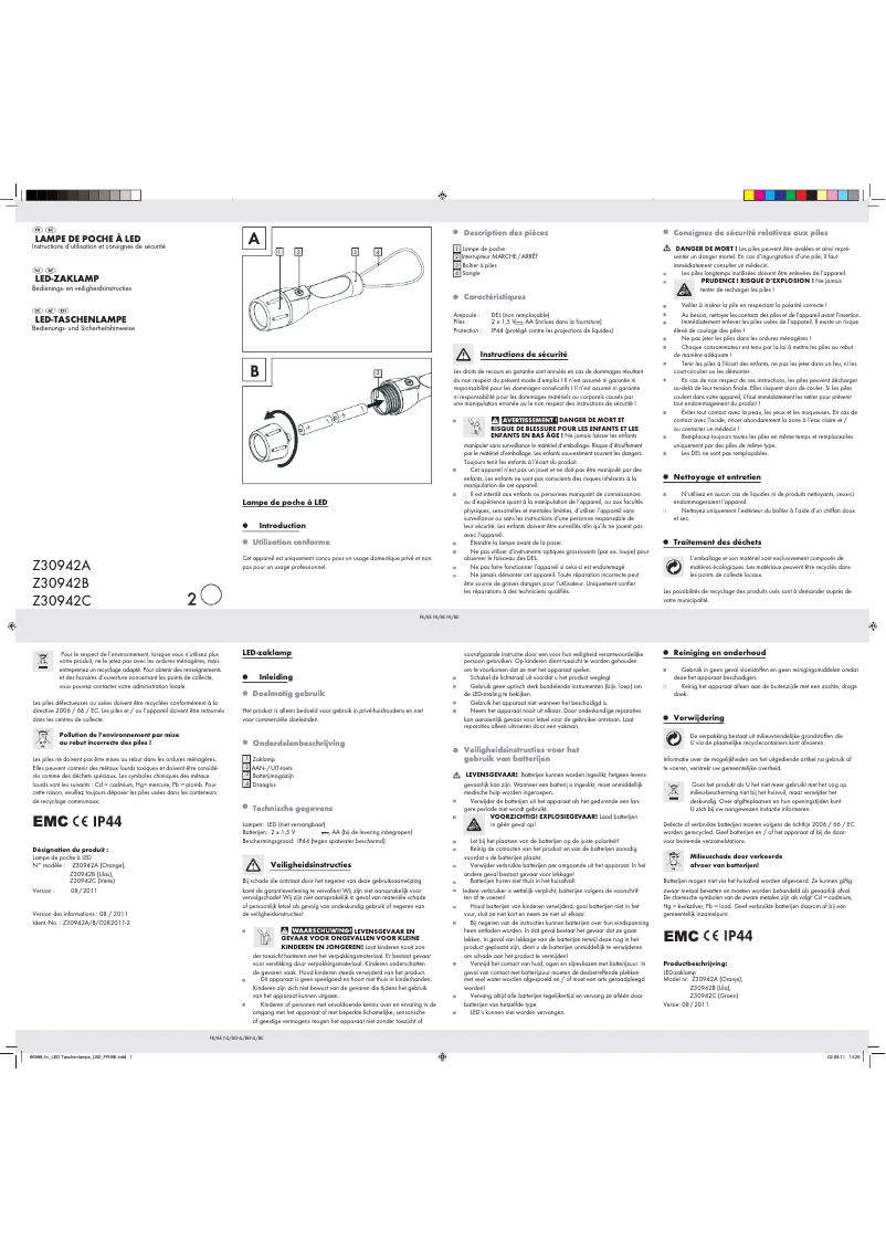 Imagen de la primera página del manual del dispositivo IAN 66898