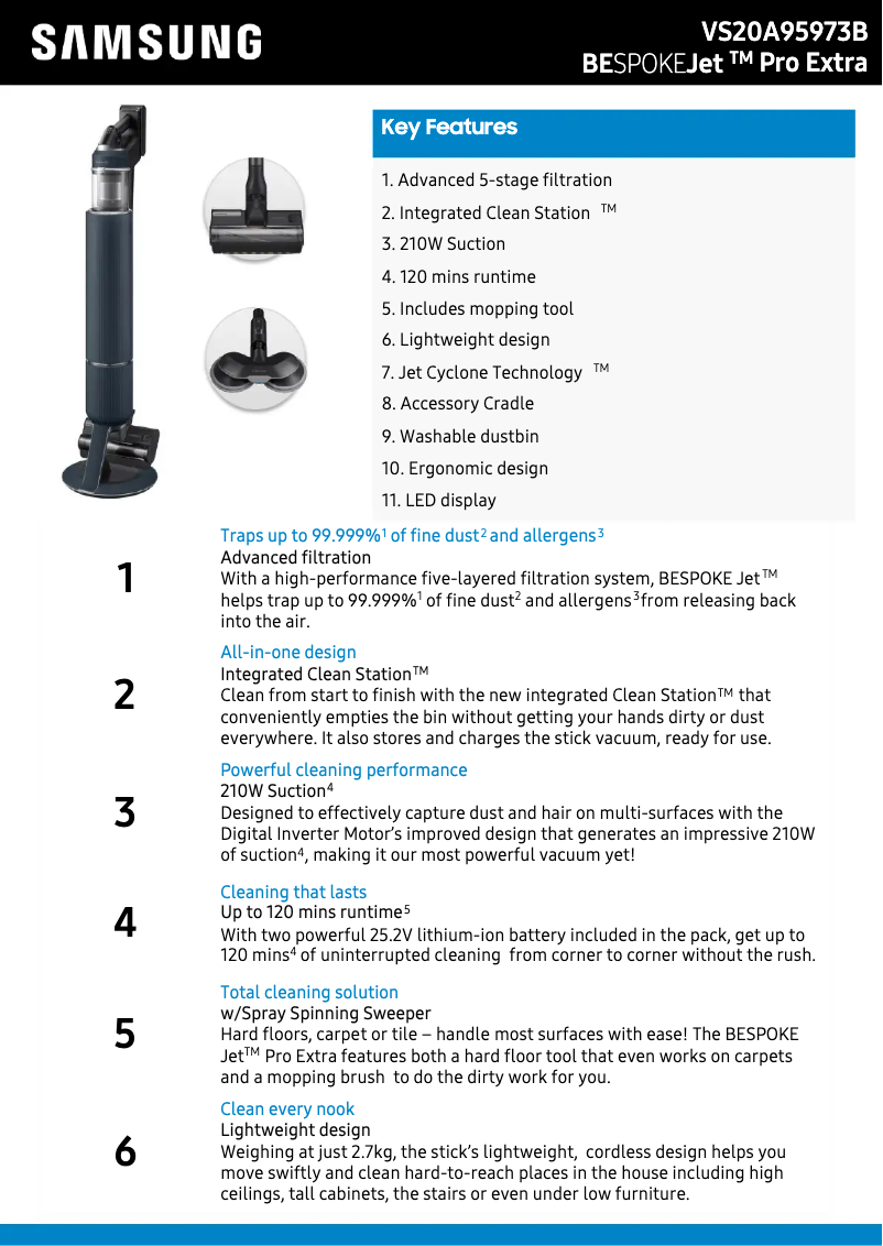 Imagen de la primera página del manual del dispositivo VS20A95973B