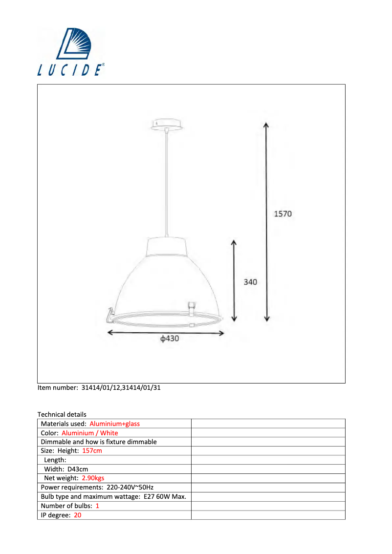 Imagen de la primera página del manual del dispositivo Industry 31414/01/31