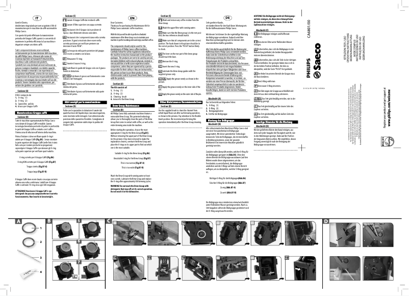 Imagen de la primera página del manual del dispositivo Saeco CA6707