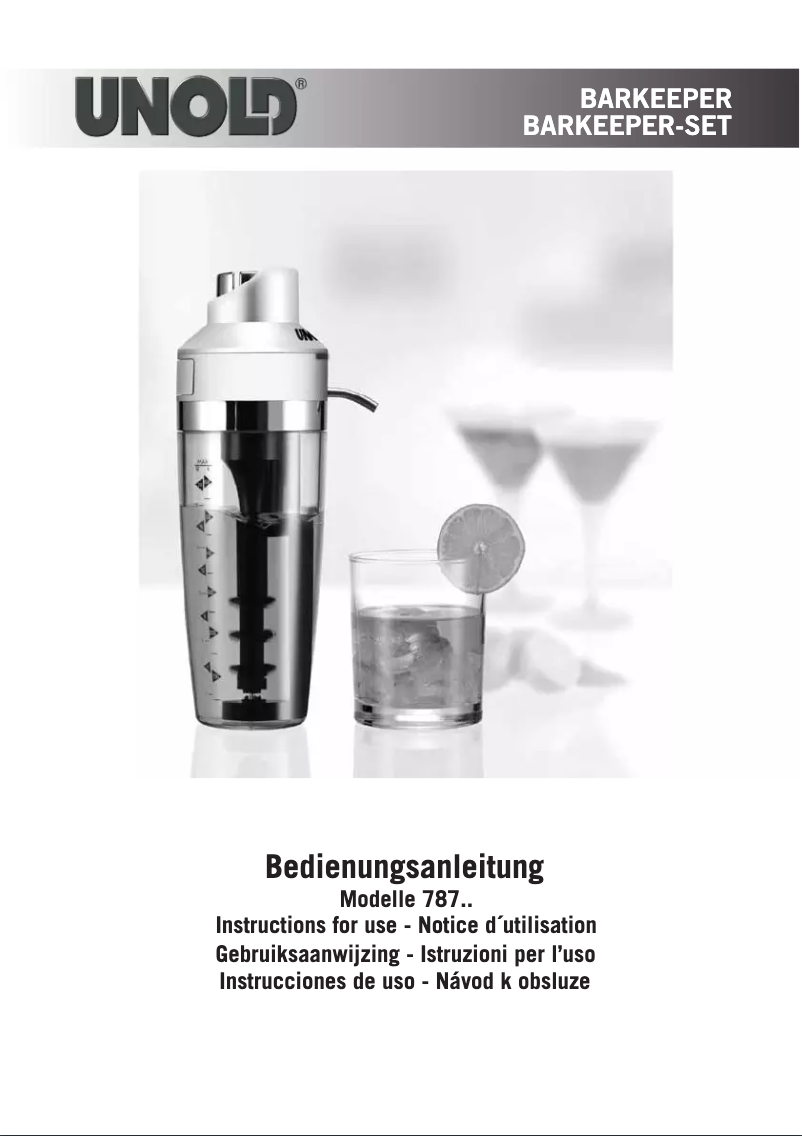 Página nº 1 - Manual de usuario Unold Barkeeper 230.084