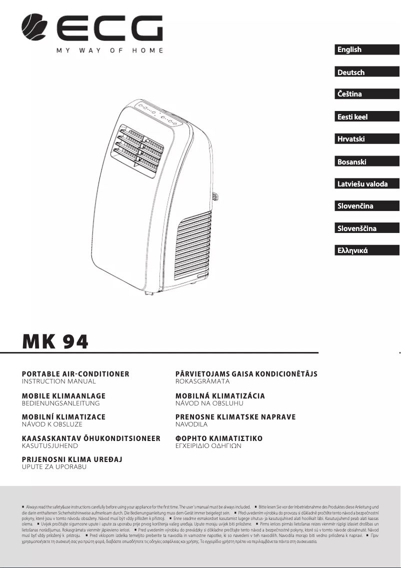 Imagen de la primera página del manual del dispositivo MK 94