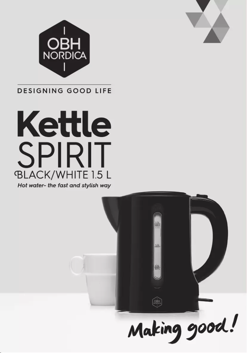 Página nº 1 - Manual de usuario OBH Nordica Spirit Black