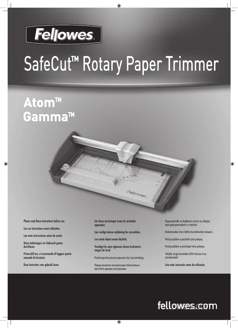 Página 1 del manual Manual de usuario Fellowes Gamma A3