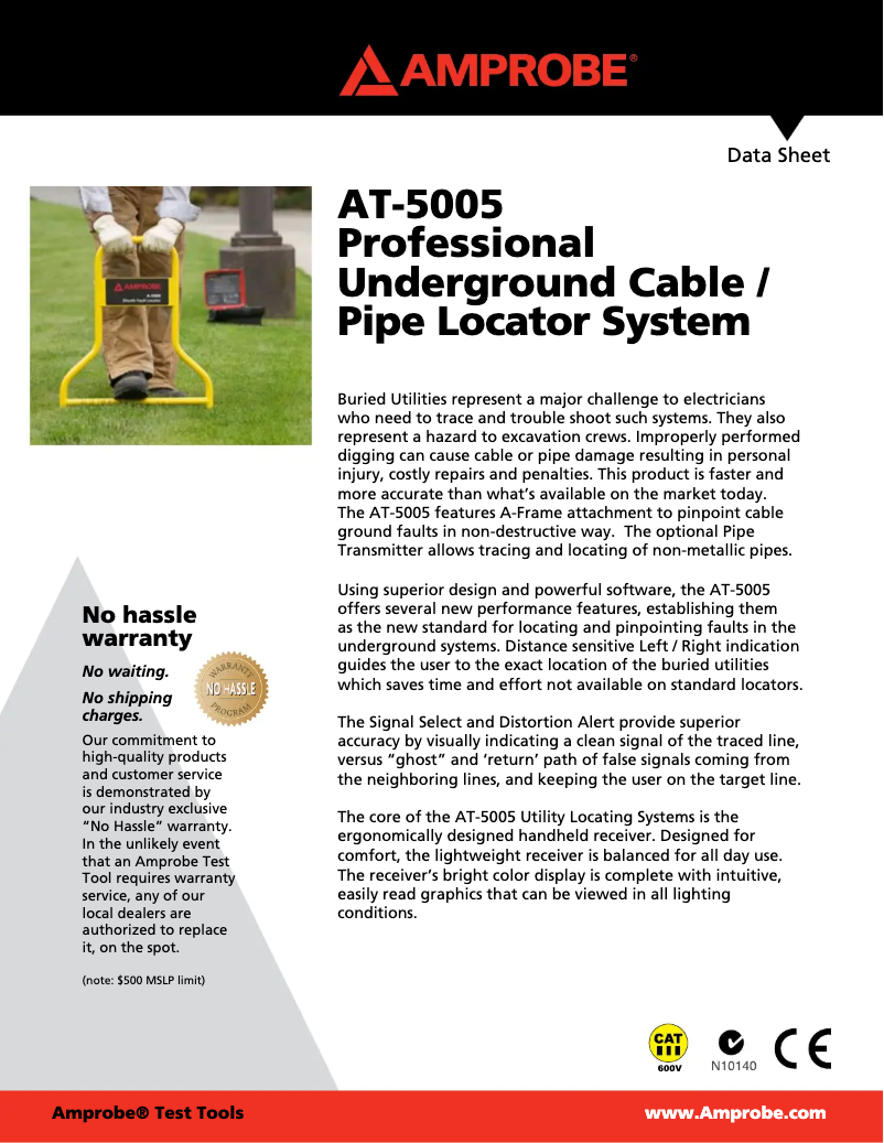 Página nº 1 - Manual de usuario Amprobe AT-5005