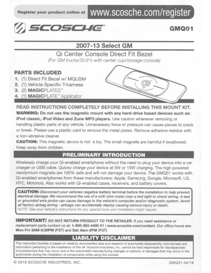 Página 1 del manual Manual de usuario Scosche GMQ01