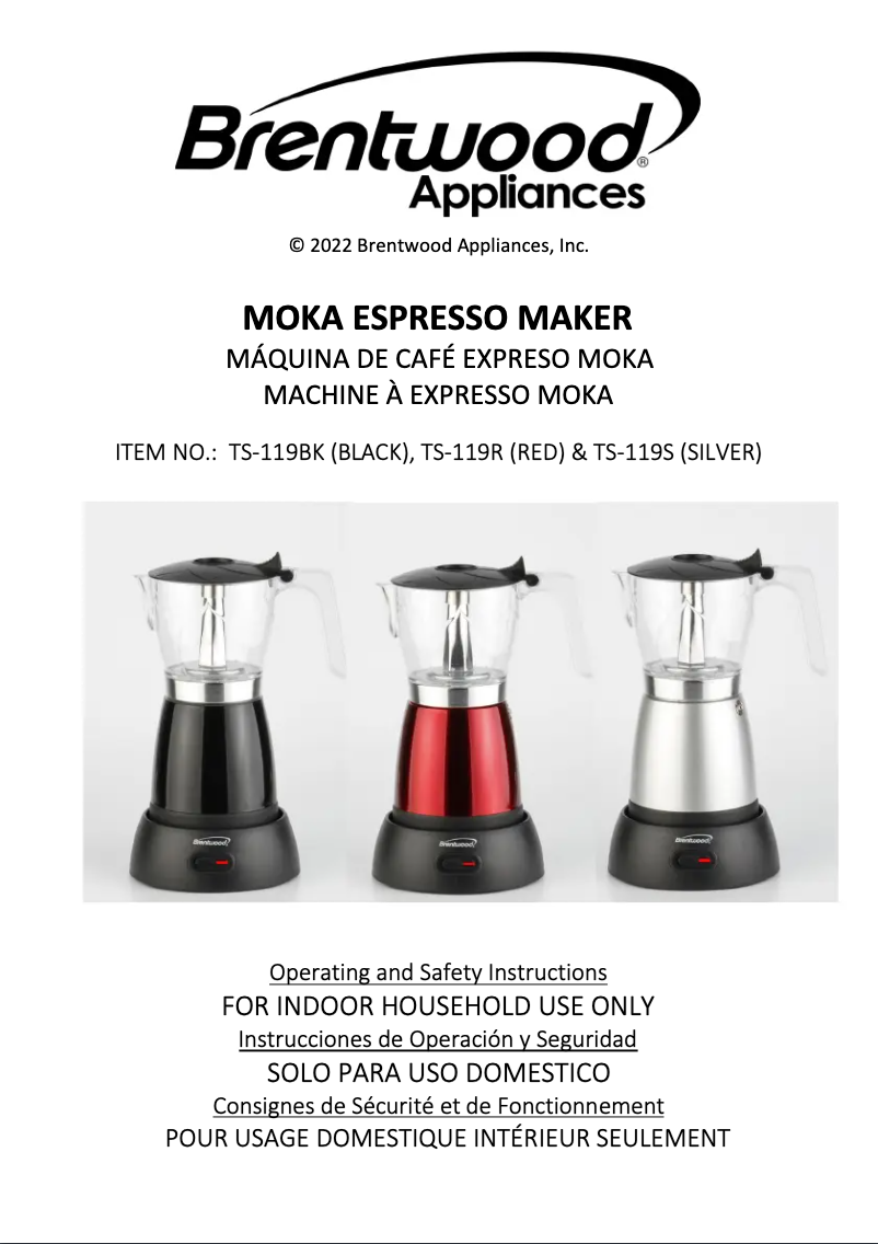 Imagen de la primera página del manual del dispositivo TS-119R