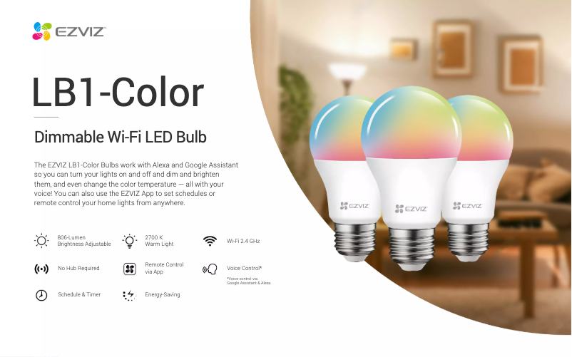 Página nº 1 - Manual de usuario EZVIZ LB1-Color