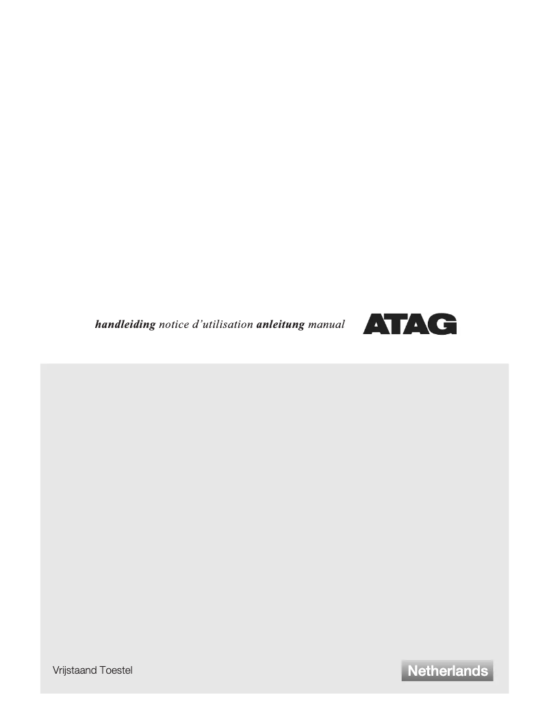 Página 1 del manual Manual de usuario Atag KA2292D