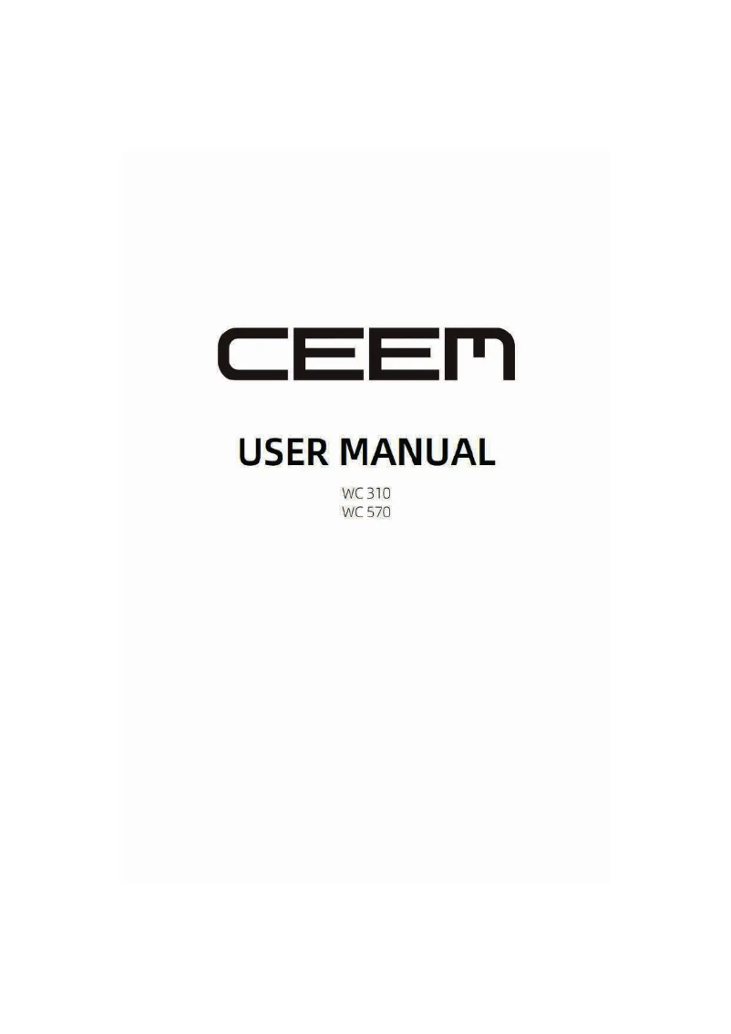 Página 1 del manual Manual de usuario CEEM WC 570