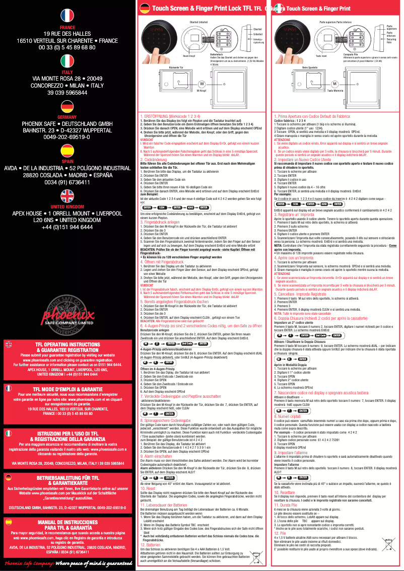 Página 1 del manual Manual de usuario Phoenix Fire File FS2252F