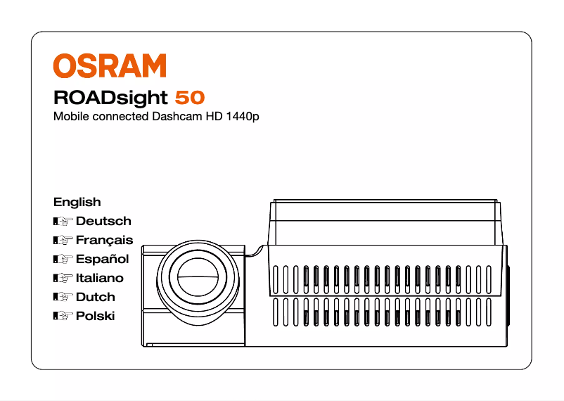 Página 1 del manual Instrucciones / montaje Osram ROADsight 50