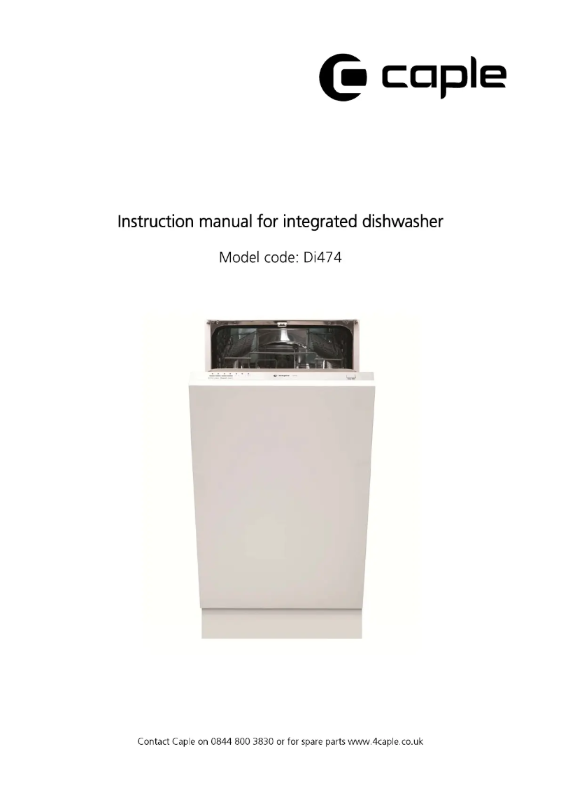 Página 1 del manual Manual de usuario Caple Di474