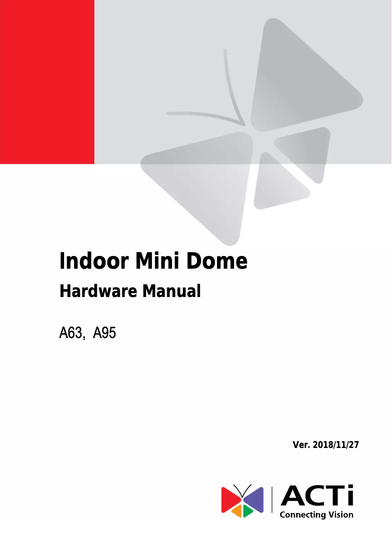 Imagen de la primera página del manual del dispositivo A63