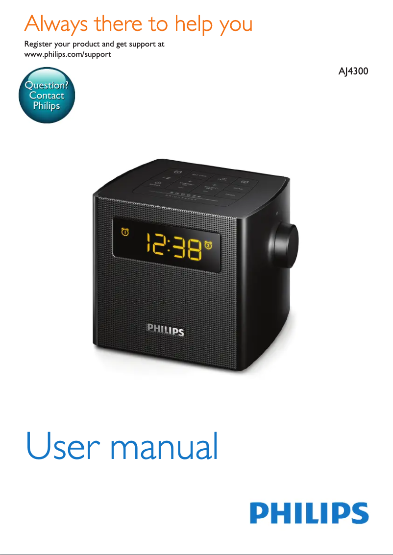 Imagen de la primera página del manual del dispositivo AJ4300W