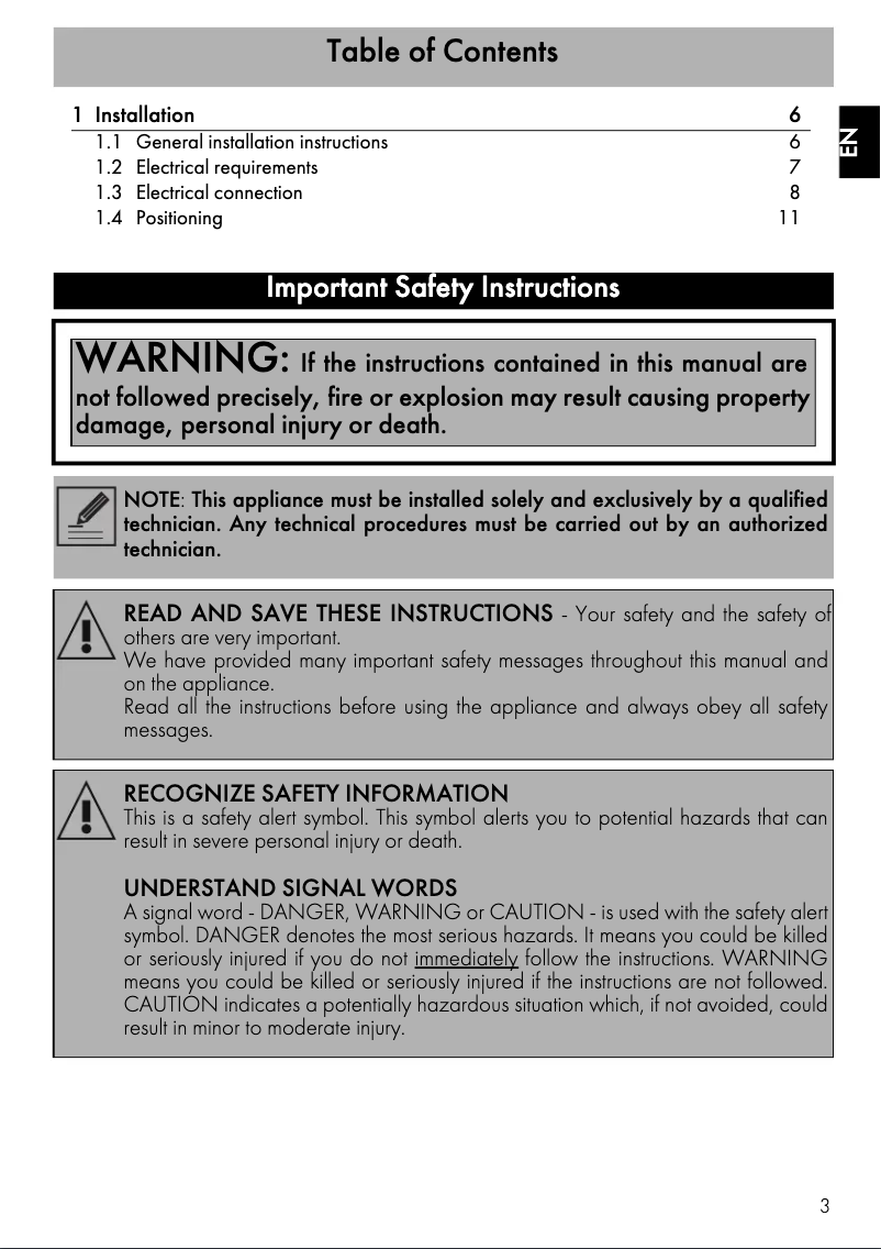 Página 1 del manual Manual de usuario Smeg SOU3300TX