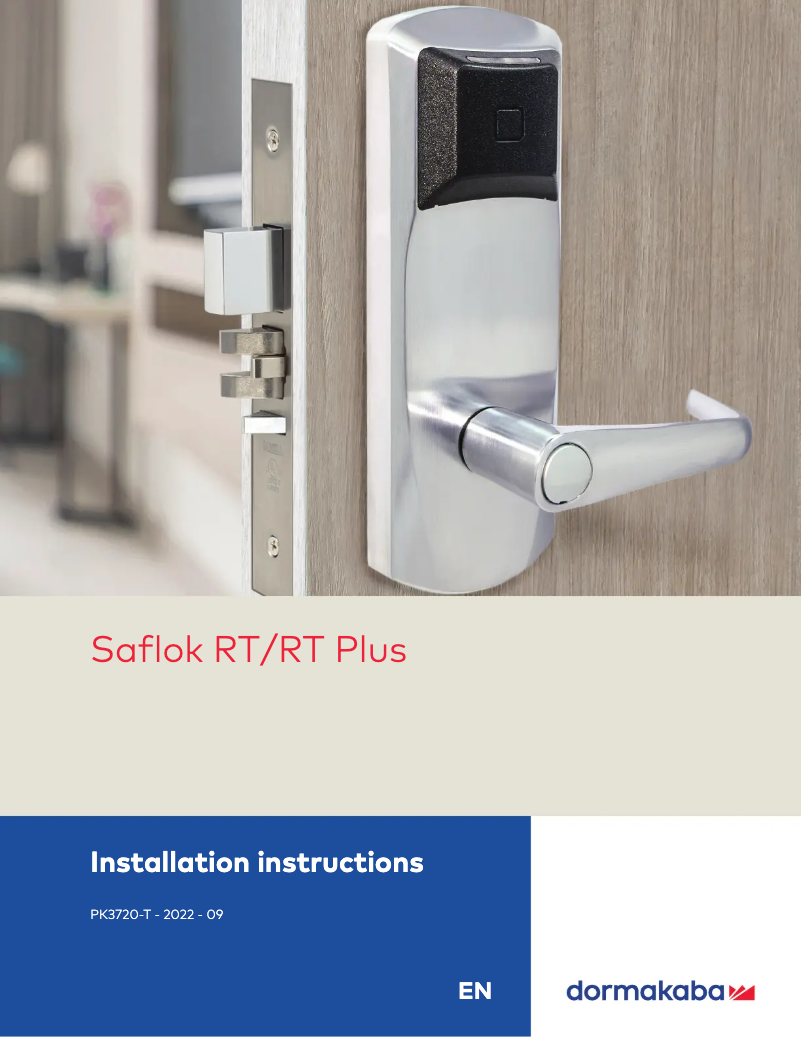 Página 1 del manual Manual de usuario Dormakaba Saflok RT Plus