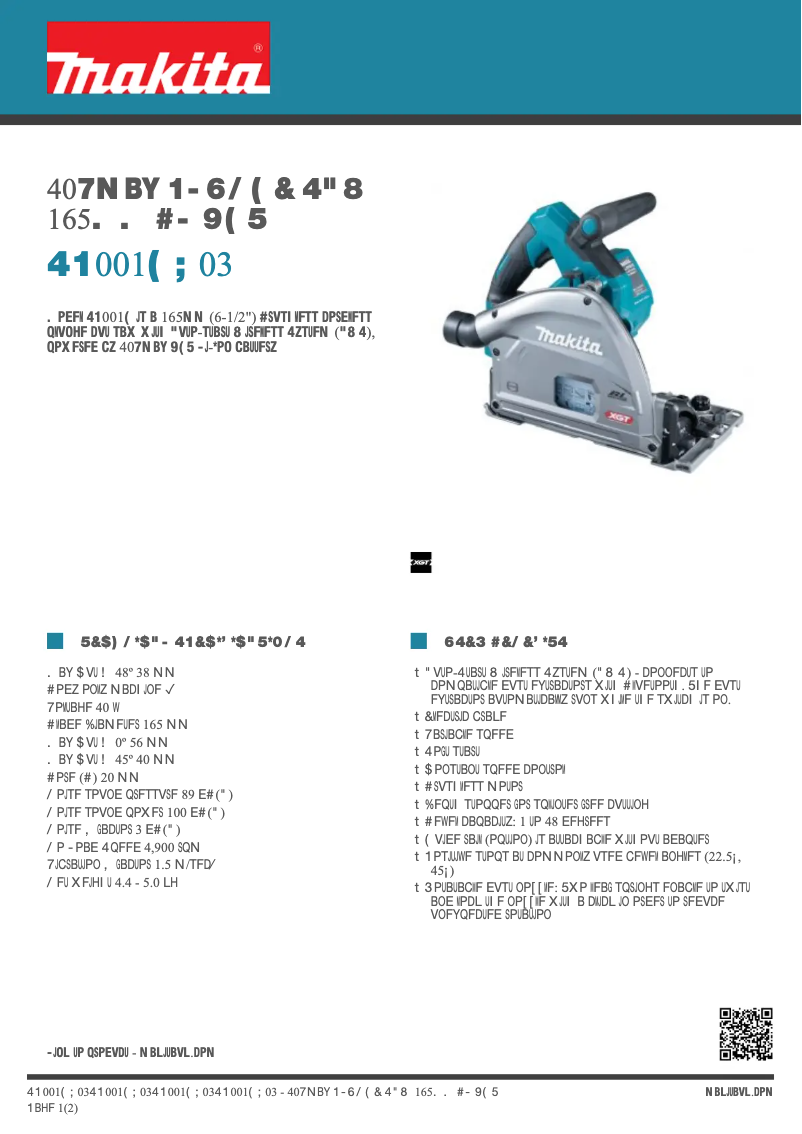 Imagen de la primera página del manual del dispositivo SP001GZ03