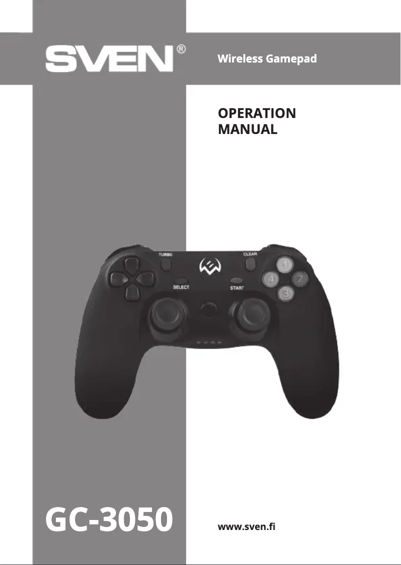 Imagen de la primera página del manual del dispositivo GC-3050