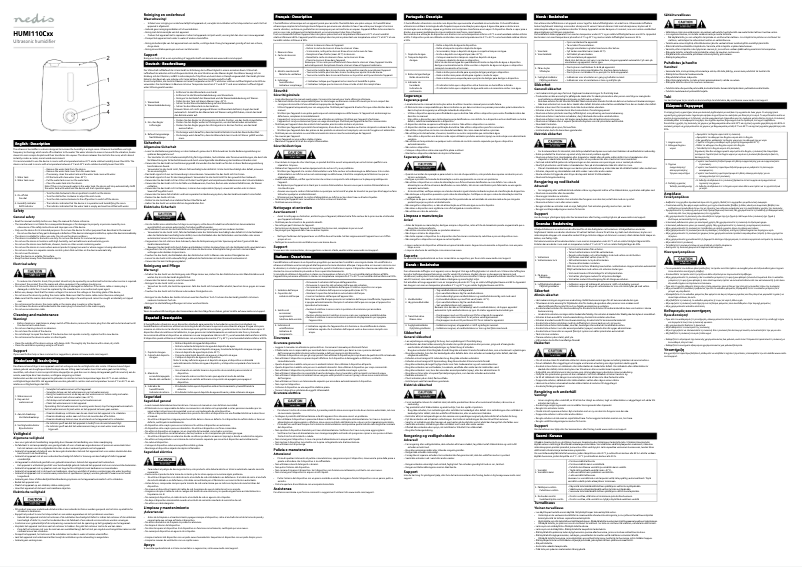 Página 1 del manual Manual de usuario Nedis HUMI110CWT