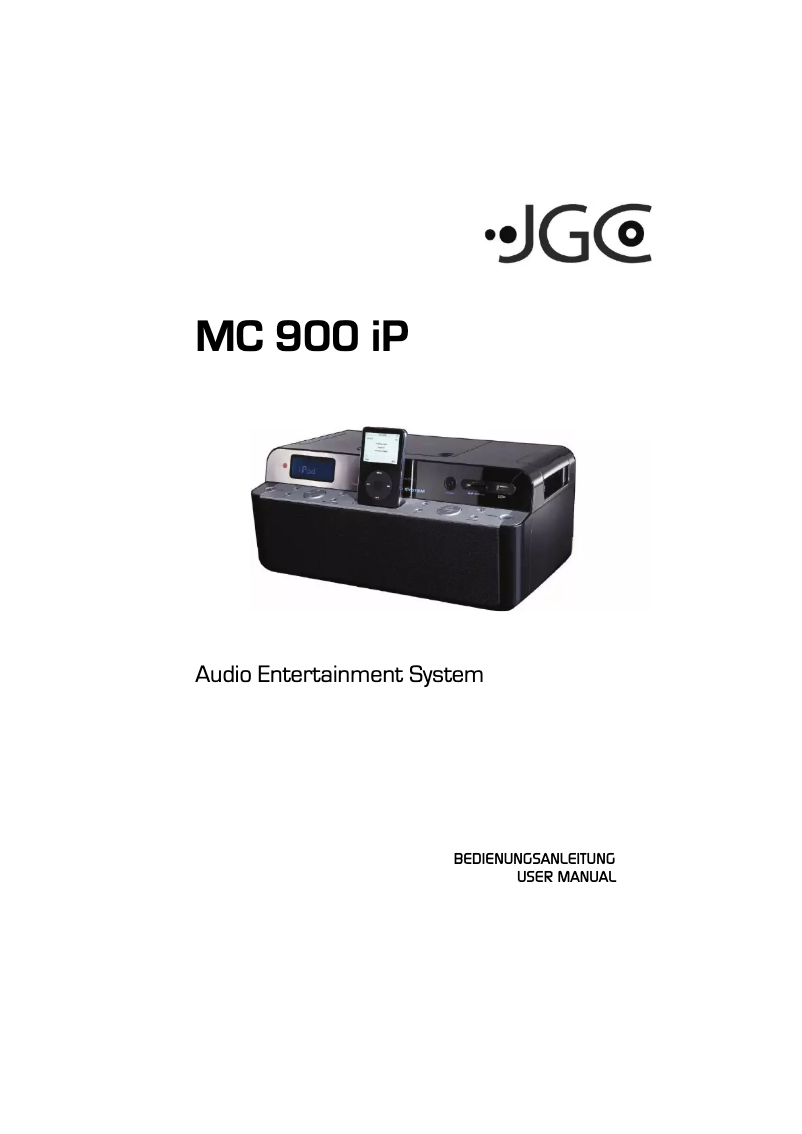Página 1 del manual Manual de usuario JGC MC 900 iP