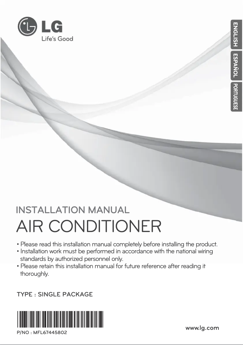 Página nº 1 - Manual de usuario LG AK-Q120BC00