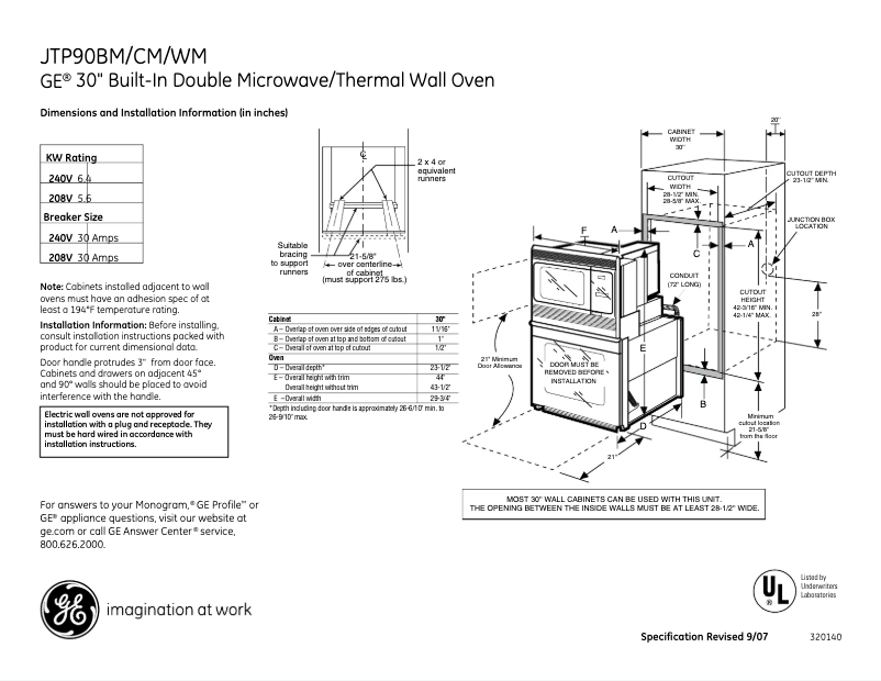 Imagen de la primera página del manual del dispositivo JTP90BMBB