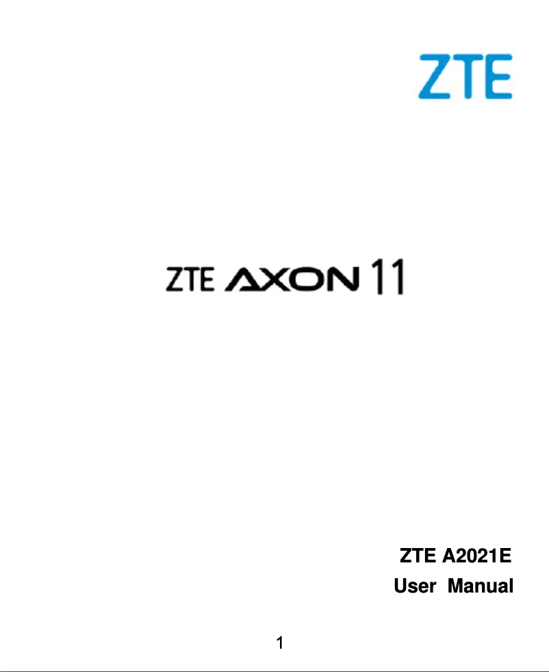 Imagen de la primera página del manual del dispositivo Axon 11