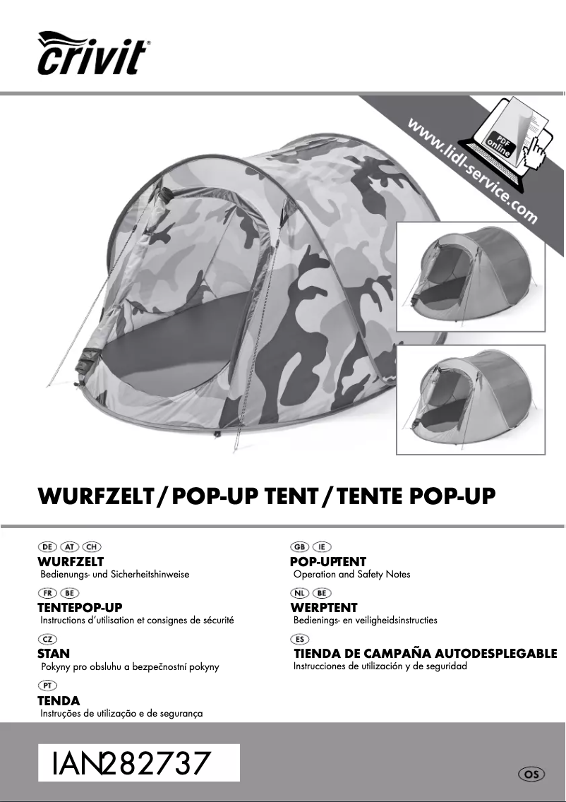 Página 1 del manual Manual de usuario Crivit IAN 282737