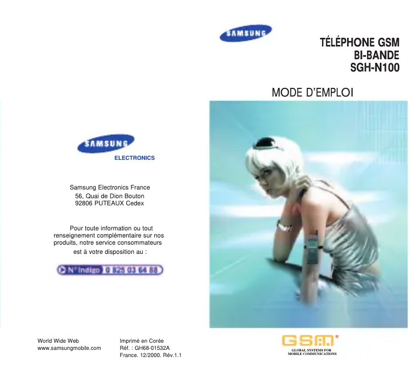 Página 1 del manual Manual de usuario Samsung SGH-N100