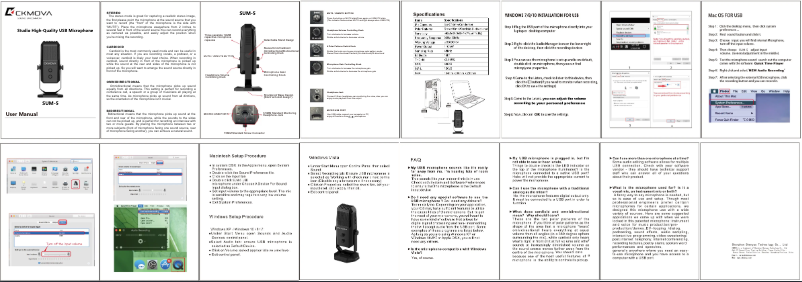 Imagen de la primera página del manual del dispositivo SUM-5