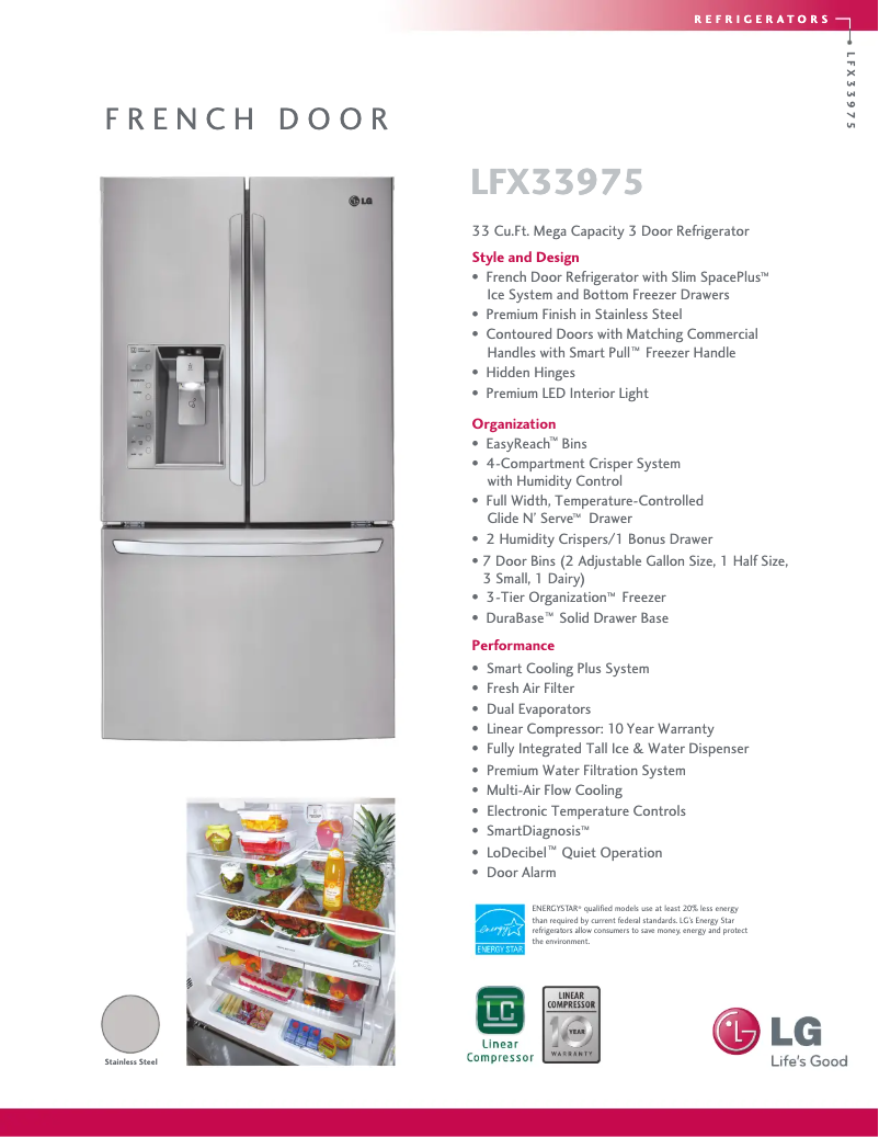 Imagen de la primera página del manual del dispositivo LFX33975ST