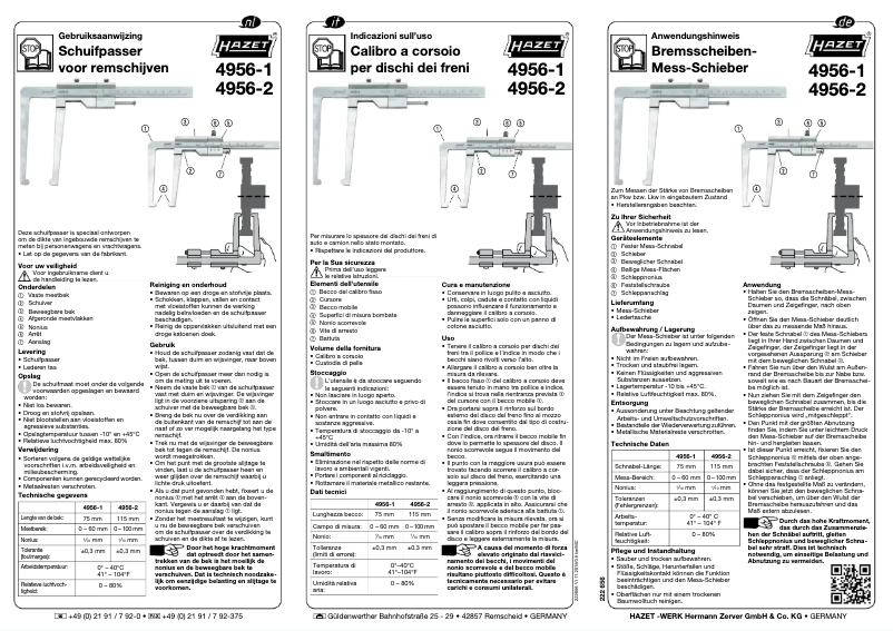 Imagen de la primera página del manual del dispositivo 4956-1
