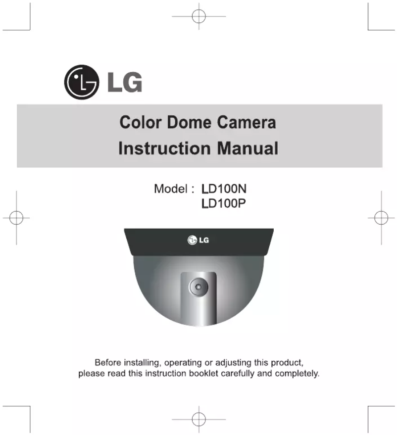 Página 1 del manual Manual de usuario LG LD100P