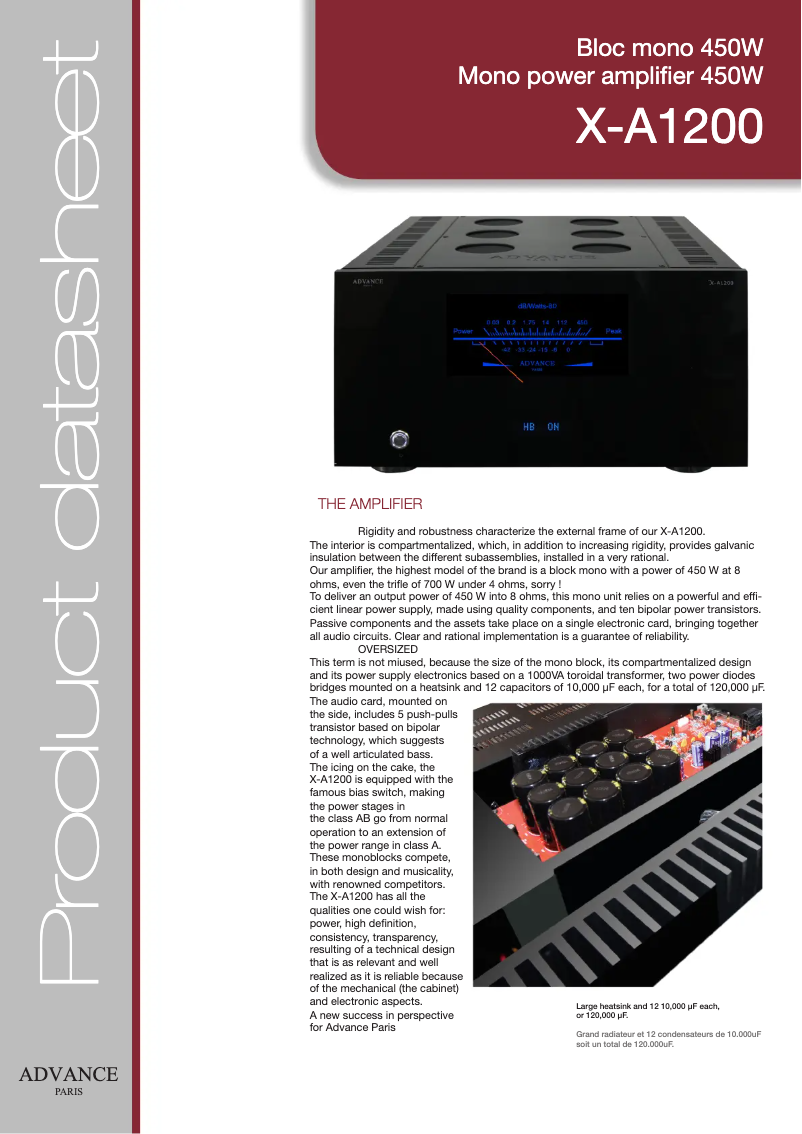 Imagen de la primera página del manual del dispositivo X-A1200