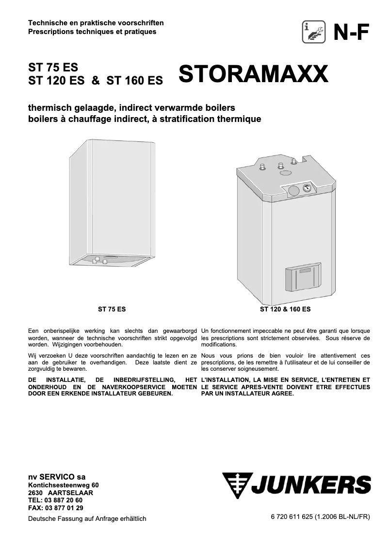 Imagen de la primera página del manual del dispositivo ST 120 ES