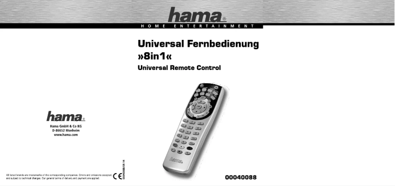 Página 1 del manual Manual de usuario Hama 8in1 00040088