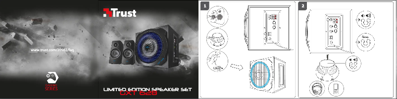 Página 1 del manual Manual de usuario Trust GXT 628