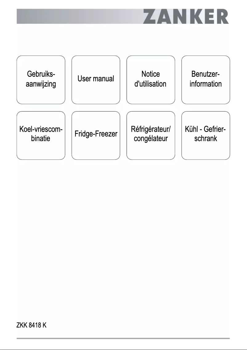 Imagen de la primera página del manual del dispositivo ZKK 8418 k