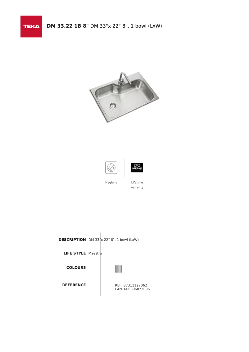Imagen de la primera página del manual del dispositivo DM 33.22 1B 8