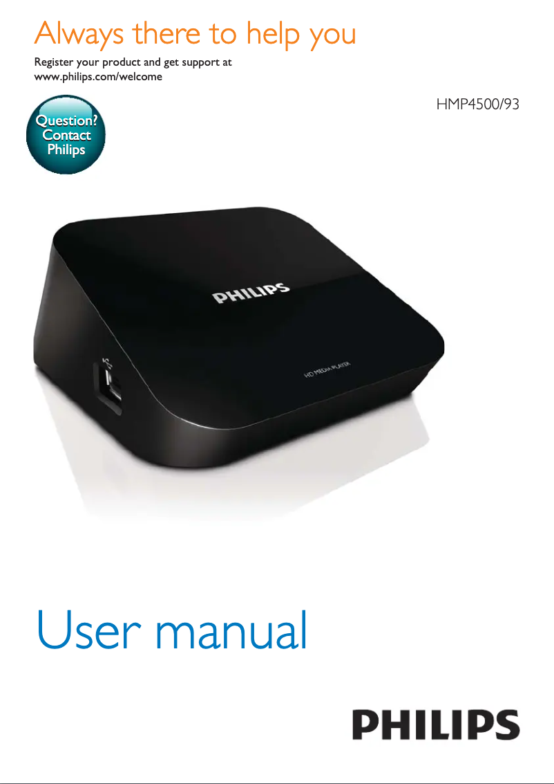 Imagen de la primera página del manual del dispositivo HMP4500