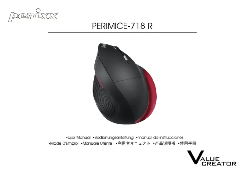 Página 1 del manual Manual de usuario Perixx PERIMICE-718R