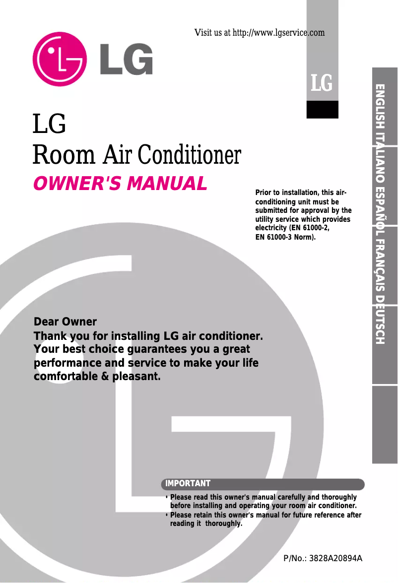 Página 1 del manual Manual de usuario LG BSNH0964DM0