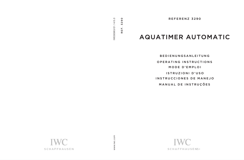 Imagen de la primera página del manual del dispositivo Aquatimer