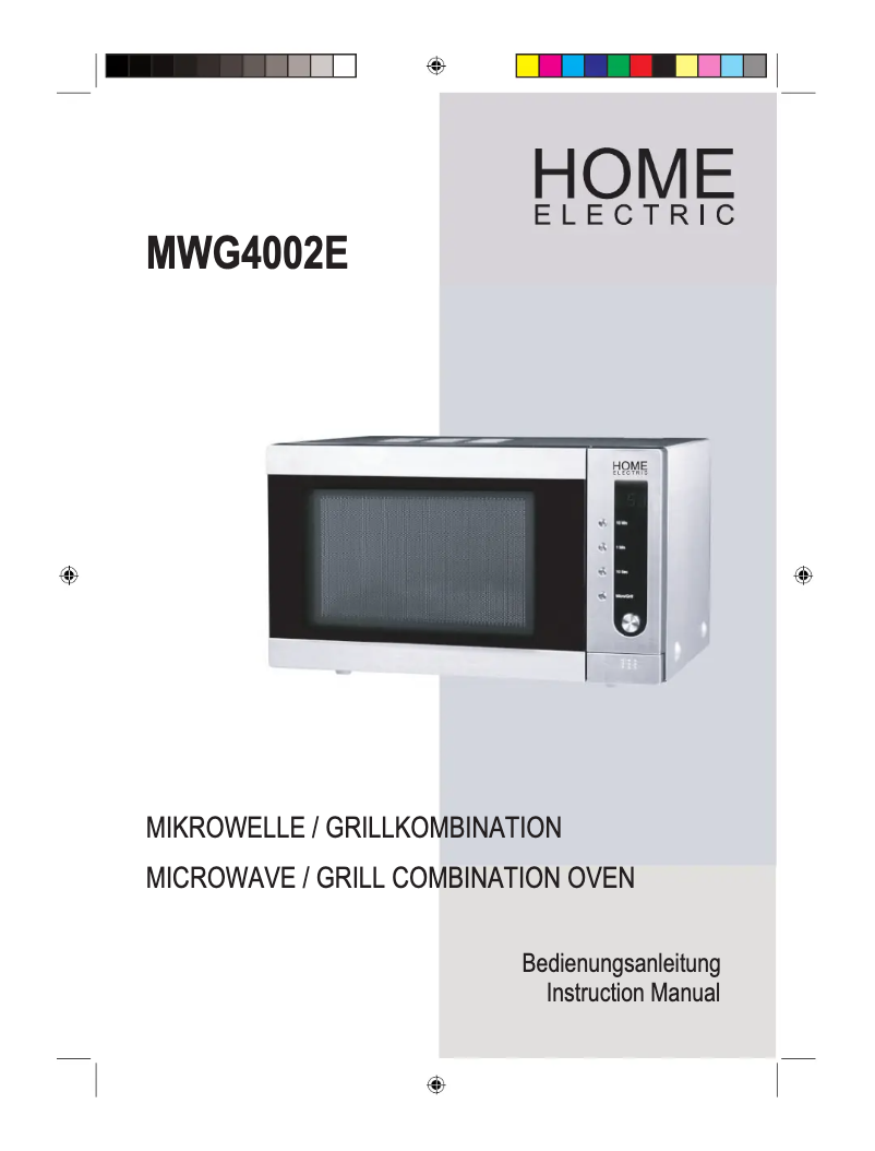 Página 1 del manual Manual de usuario Home Electric MWG4002E