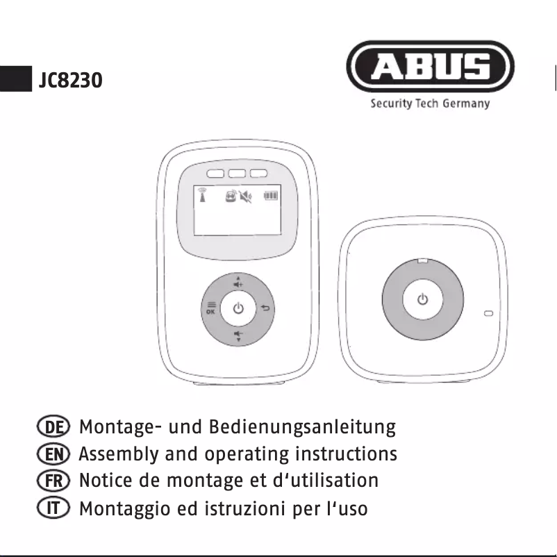 Imagen de la primera página del manual del dispositivo JC8230 TOM