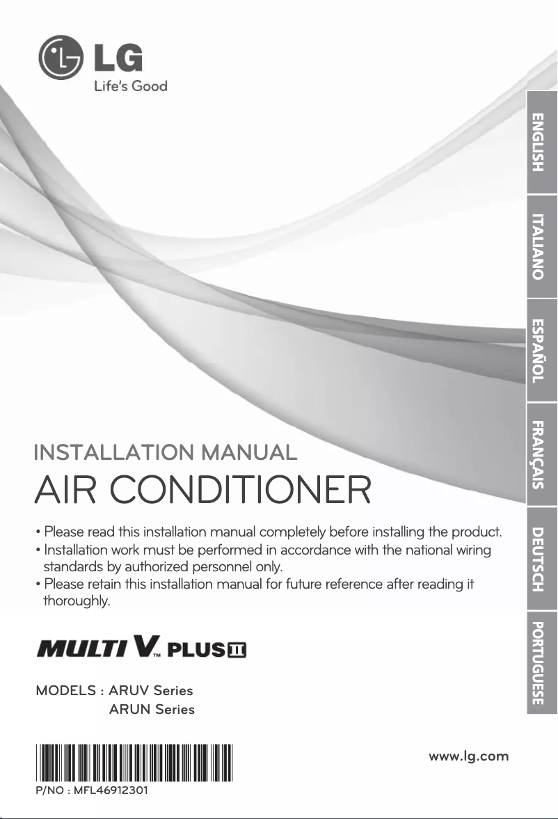 Imagen de la primera página del manual del dispositivo ARUN60LT2